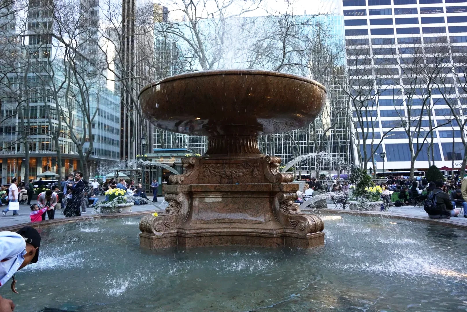 Friday April 14th 2017. Bryant Park, Midtown.