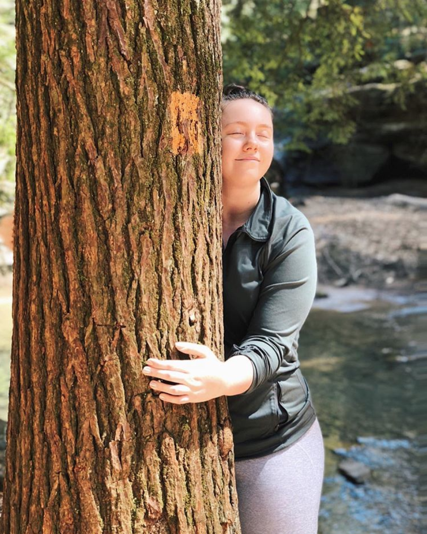 Hug a tree. Seriously, do it.