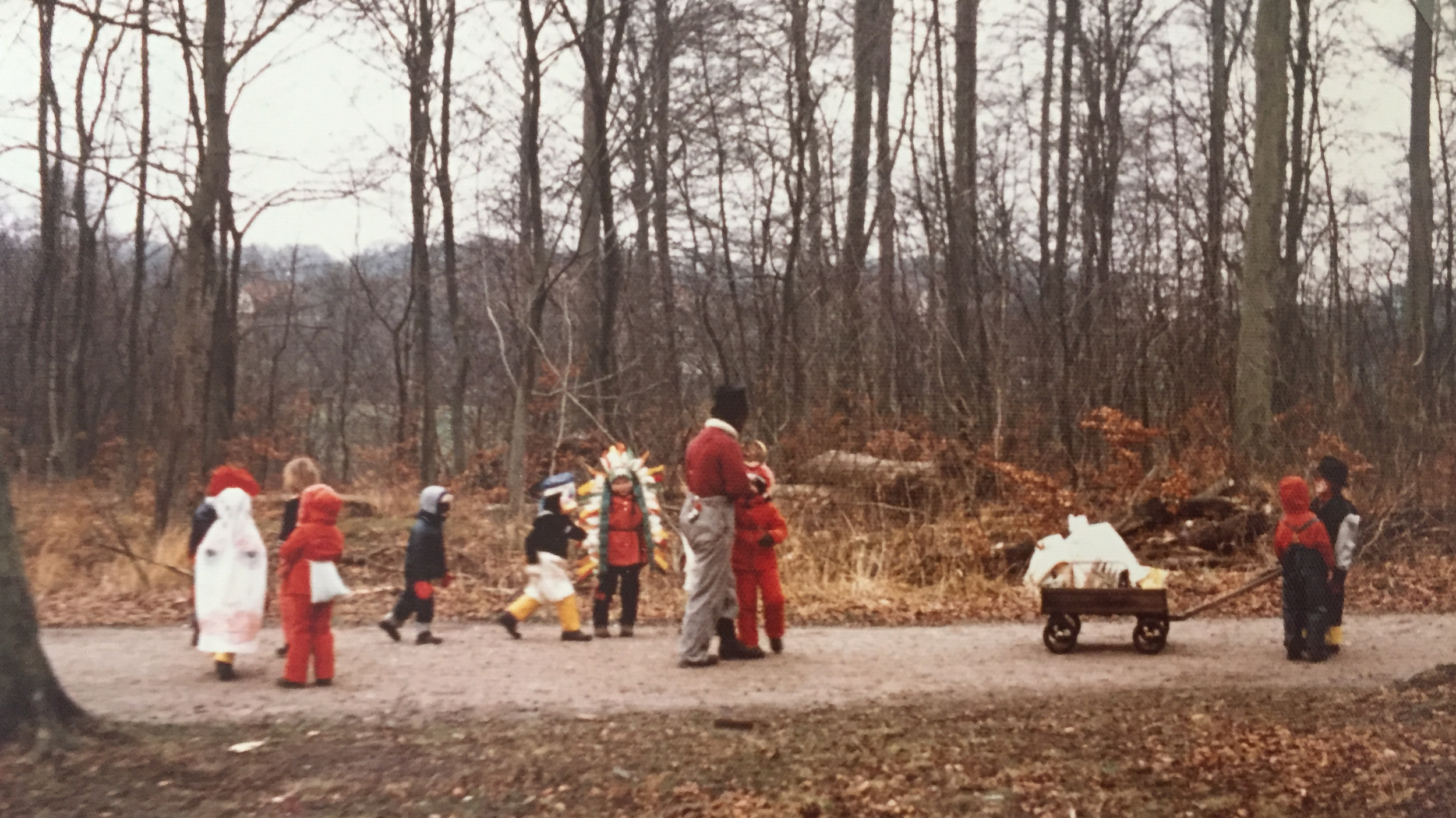 Stephan's forest kindergarten class in Denmark in the early seventies.
