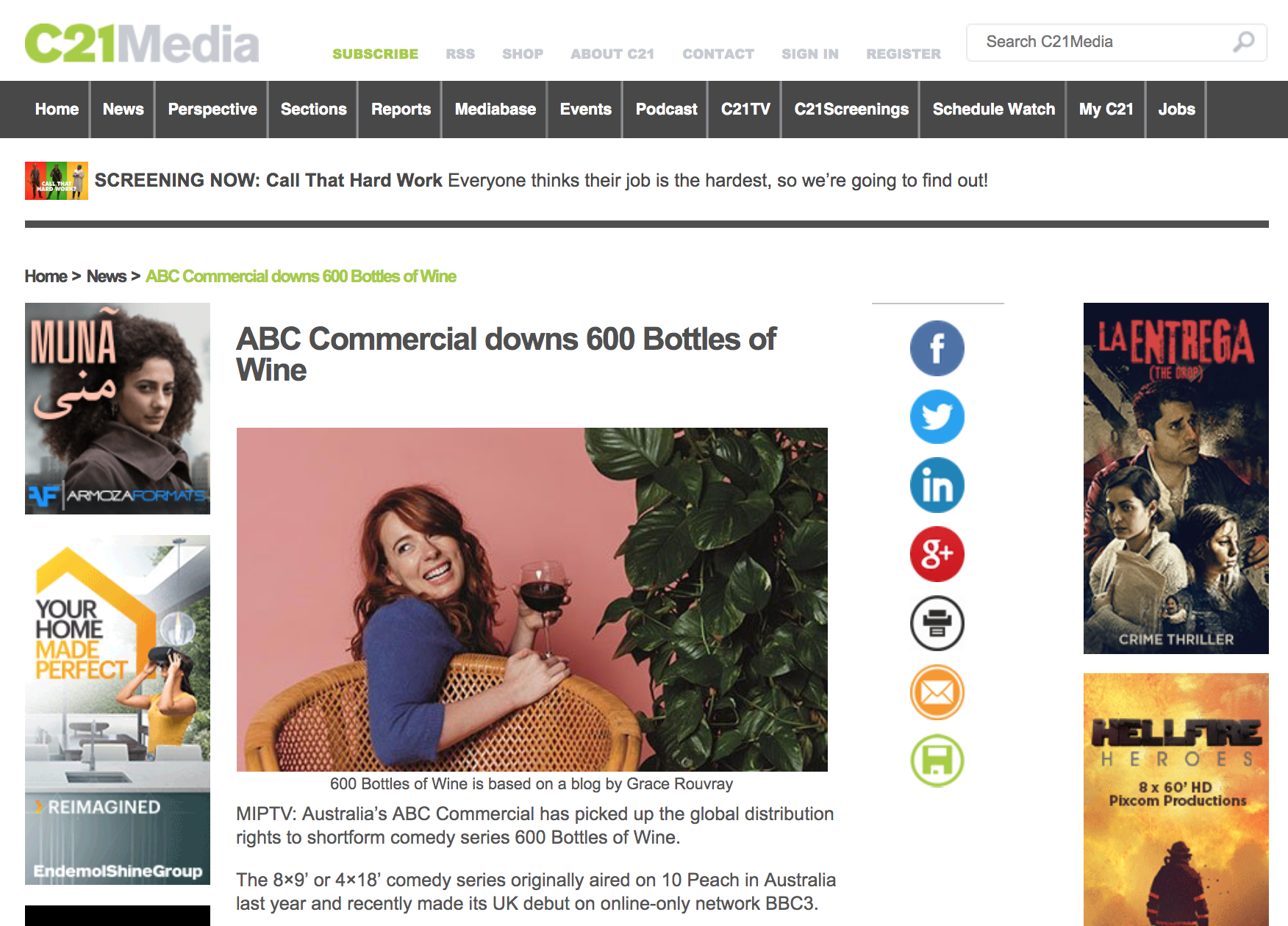 600 BOTTLES NOW WITH ABC COMMERCIAL