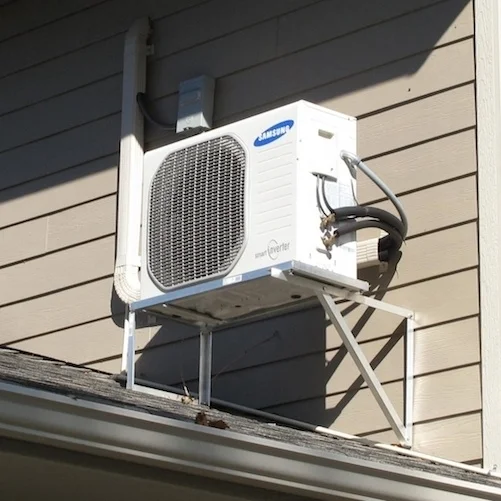 Split system--for places without ductwork. Split system--for places without ductwork.