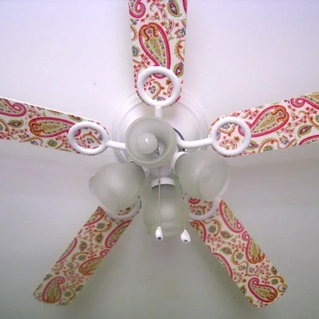 Some people like to decorate their fans with Modge Podge