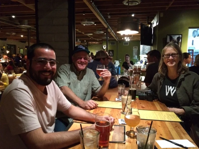  Felipe with Brian Hughes and Carolyn Lavender, Angel's Trumpet, Phoenix  11-6-14 