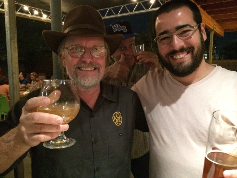  Felipe with Napa Smith brewmaster, Angel's Trumpet, Phoenix  11-6-14 