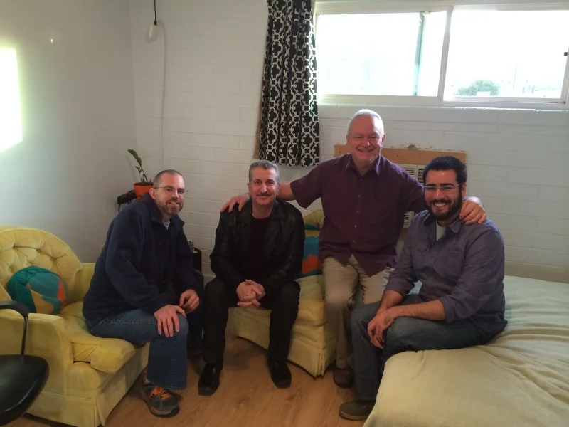  Jason Hugger, Robrt Pela, Ted Decker, Felipe Goes at Combine Studios  12-6-14 
