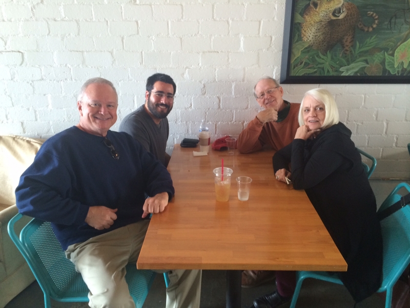  Felipe lunching with Joan Prior and John Armstrong  12-17-14 