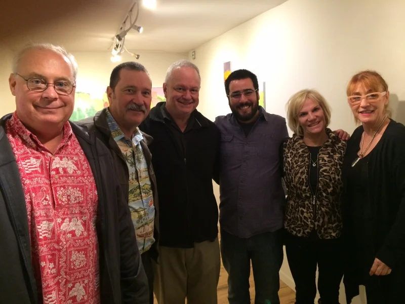  Steve Shields, Dave Decker, Ted Decker, Felipe Goes,Denise Decker, Kathleen Bishop, First Friday12-5-14 