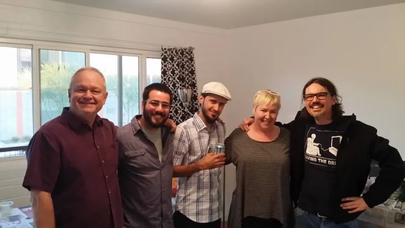  Ted Decker, Felipe Goes, Bassim Al-Shaker, Cathryn Hugger, Dain Gore, Combine Studios  12-6-14 