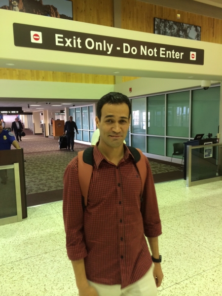  Wanderson Alves arriving in Phoenix for his Immersive Artist Residency and Exhibit  &nbsp;10-6-14 