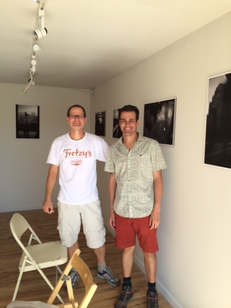  Wanderson Alves with Brent Bond on exhibit installation day  10-16-14 