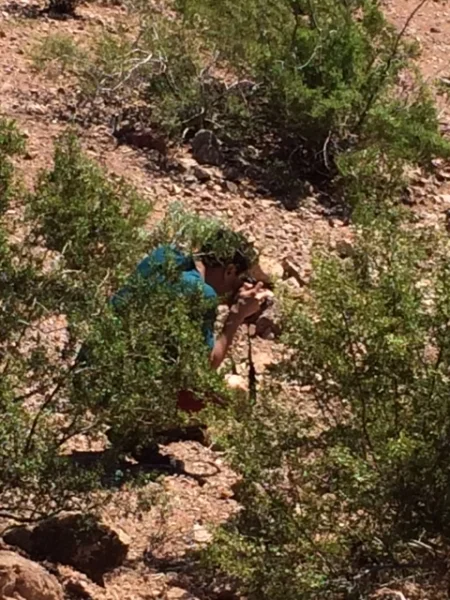  Wanderson photographing in the desert  10-17-14 