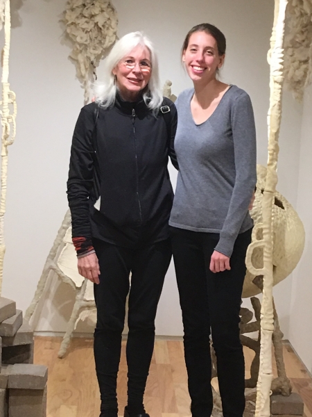  Heather Couch with visual artist Loren Kim Yagoda, Fault Lines opening, 11-20-15  Photo credit for the following photos: Brittany Corrales 