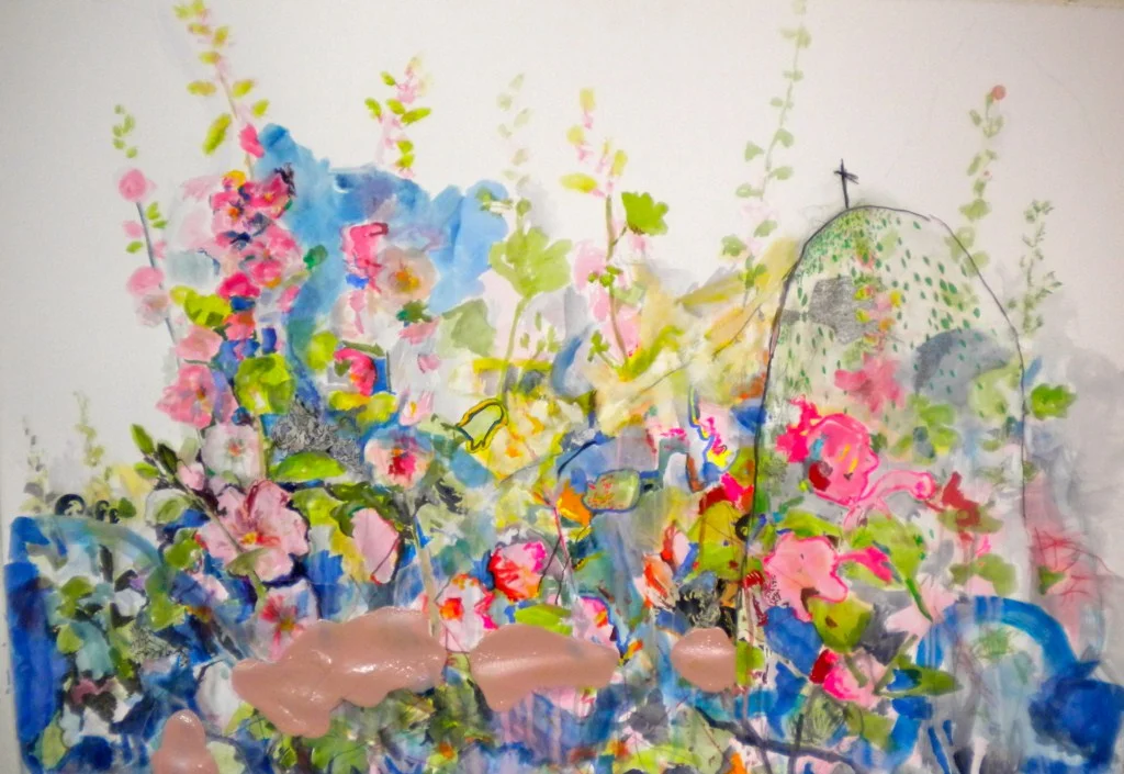 Cristo Redentor , 2012 Gouache, acrylic, ink, graphite, vinyl and Pantone paper on paper 30 x 44” Private Collection, Phoenix