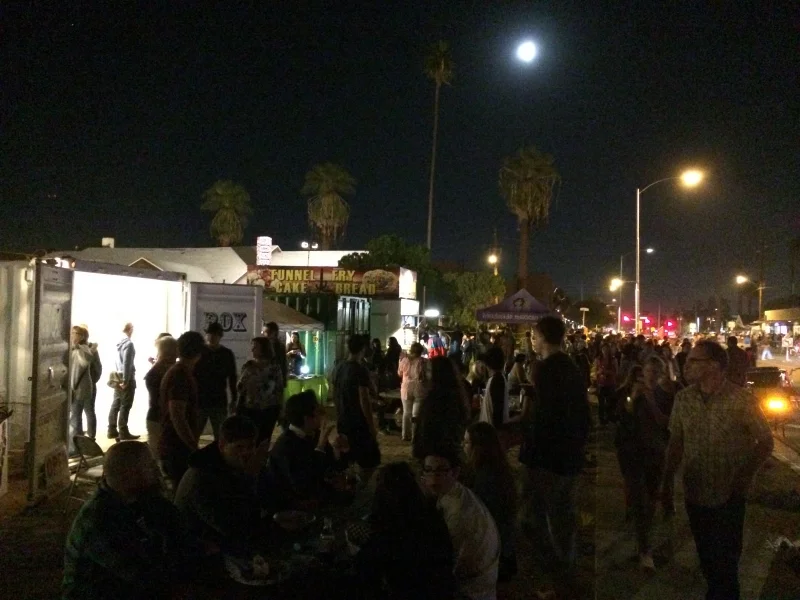 Phoenix First Friday with view of Wanderson's exhibit at left, 11-7-14