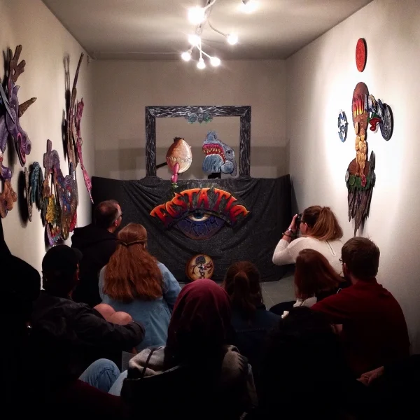 Dain Gore puppet show performance photo credit-Amber D'Ambrosio, 11-21-14