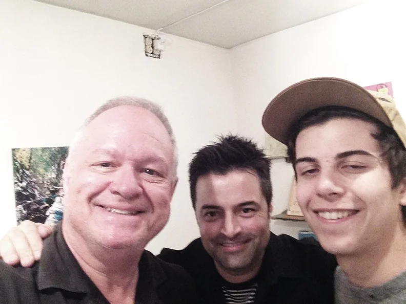  Ted Decker with visual artists Alexis Duque and Ben Peck  Photo credit: Alexis Duque 