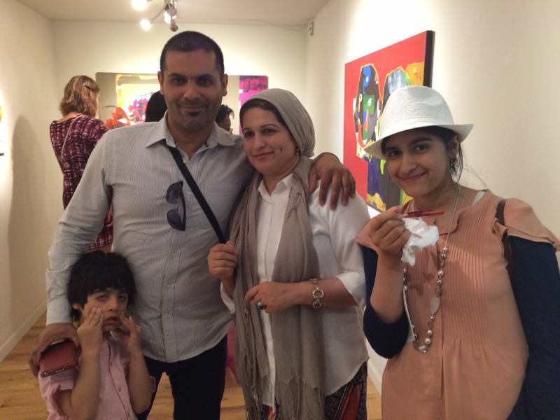  Najelaa with her family, First Friday, 4-3-15 