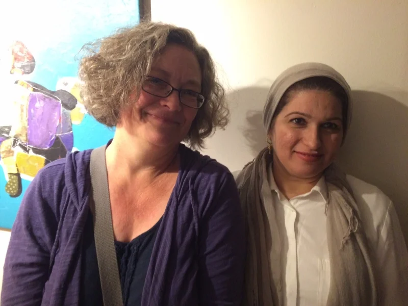  Najelaa with Lynn Trimble, First Friday, 4-3-15 