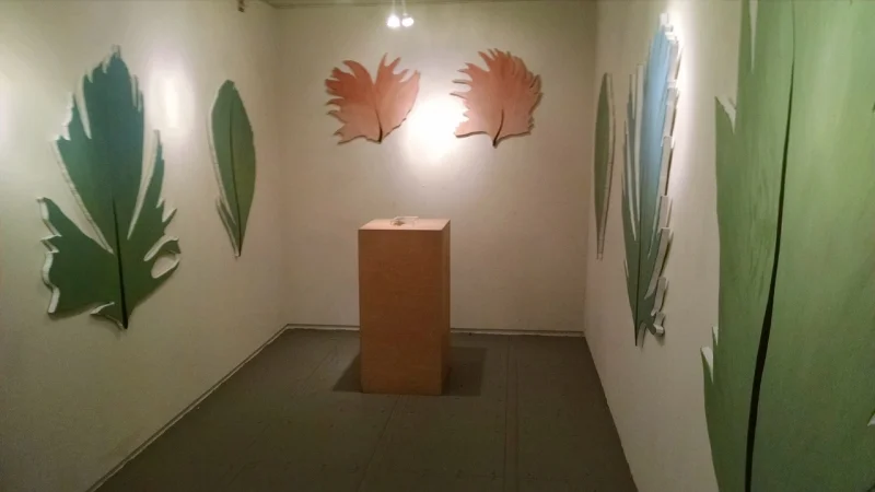  Photo of Lauren's installation, Third Friday, 4-17-15. Photo credit - Ted Decker 