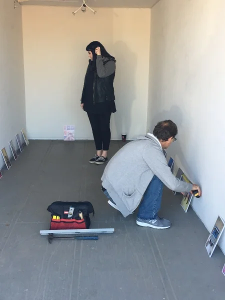  Another installation shot with Kelsey Duff and Brent Bond. 11-19-15 