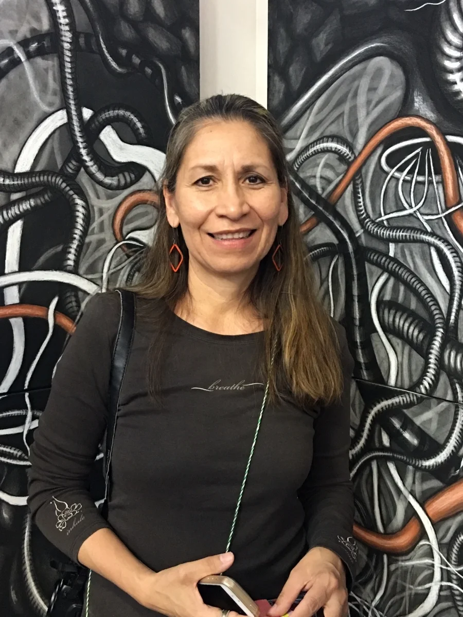  Monica Aissa Martinez, ASU Grad Studios in Swapna Das studio, 3-18-16Photo credit: Ted Decker 
