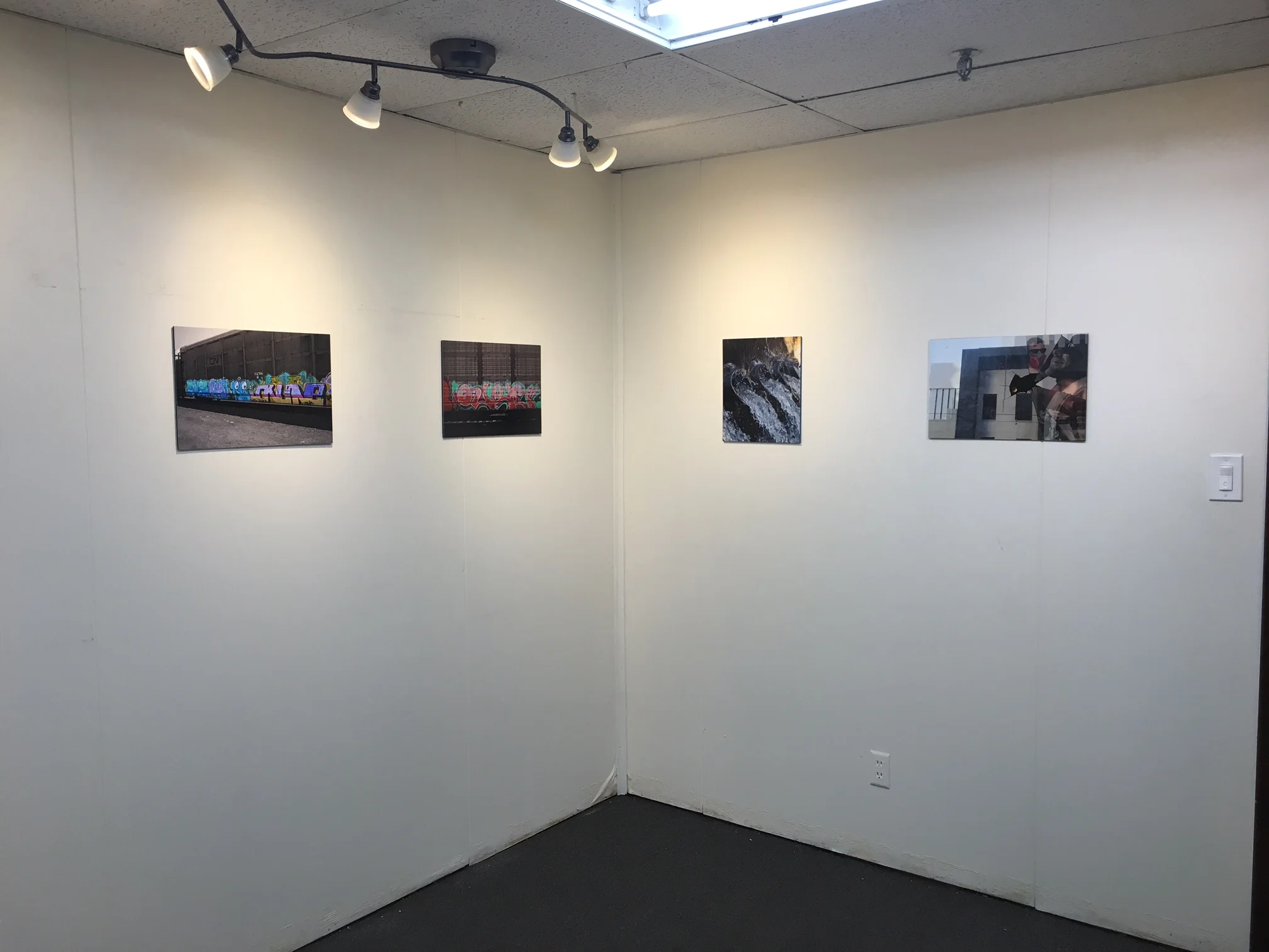 Nicholas Johnson, Installation image of corner and walls, 1-16-16.JPG