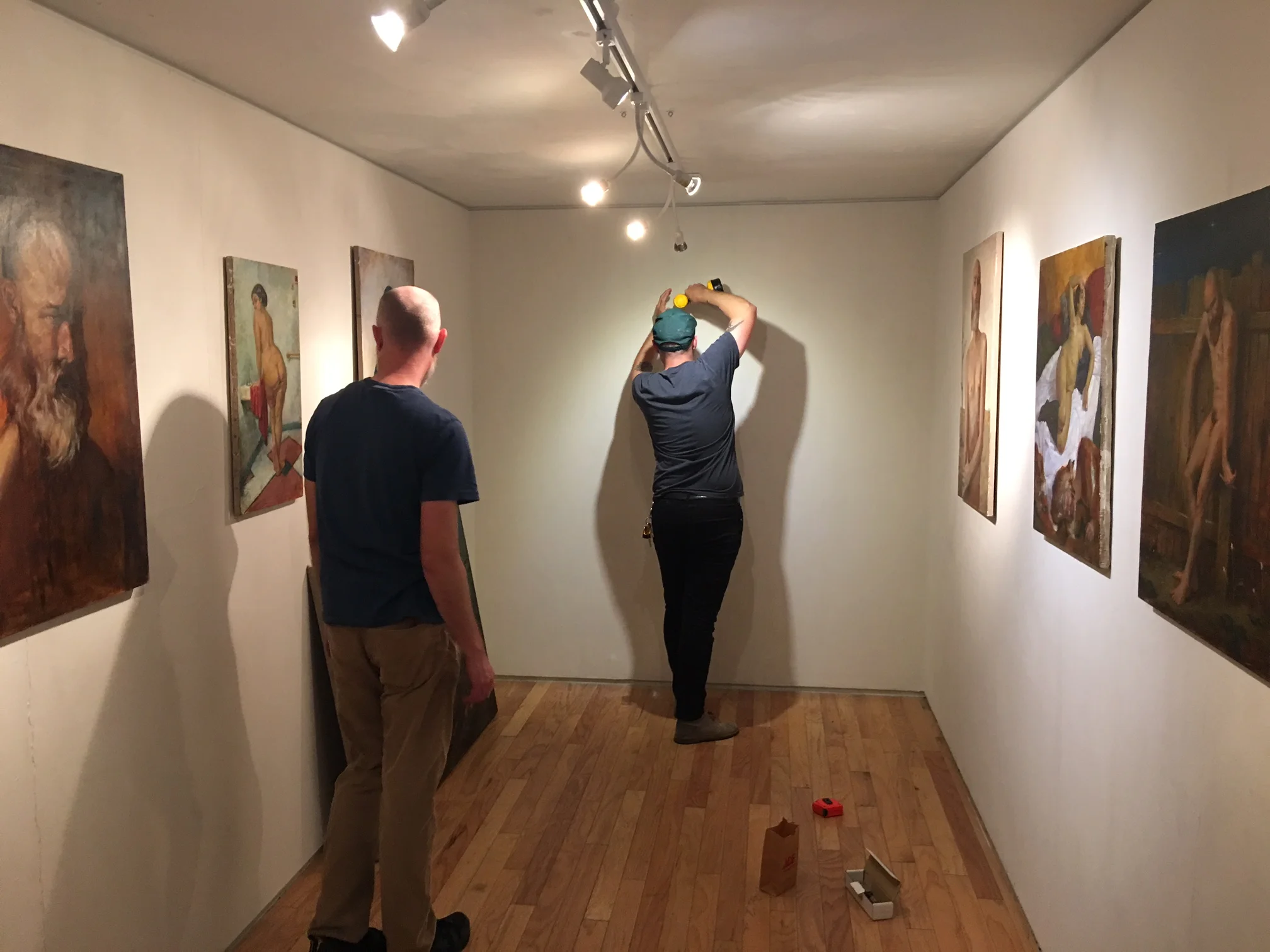 Rory MacLean with Matt Marshall, Installing, 10-15-17.JPG
