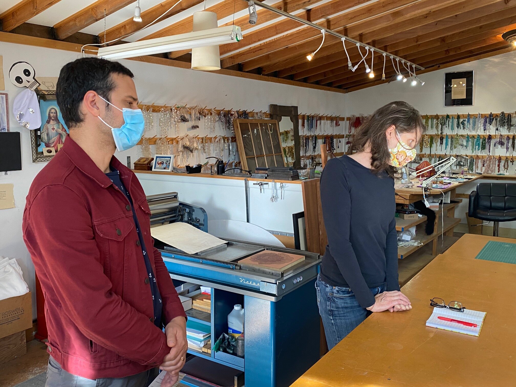 Darrin Armijo-Wardle with Christy Puetz