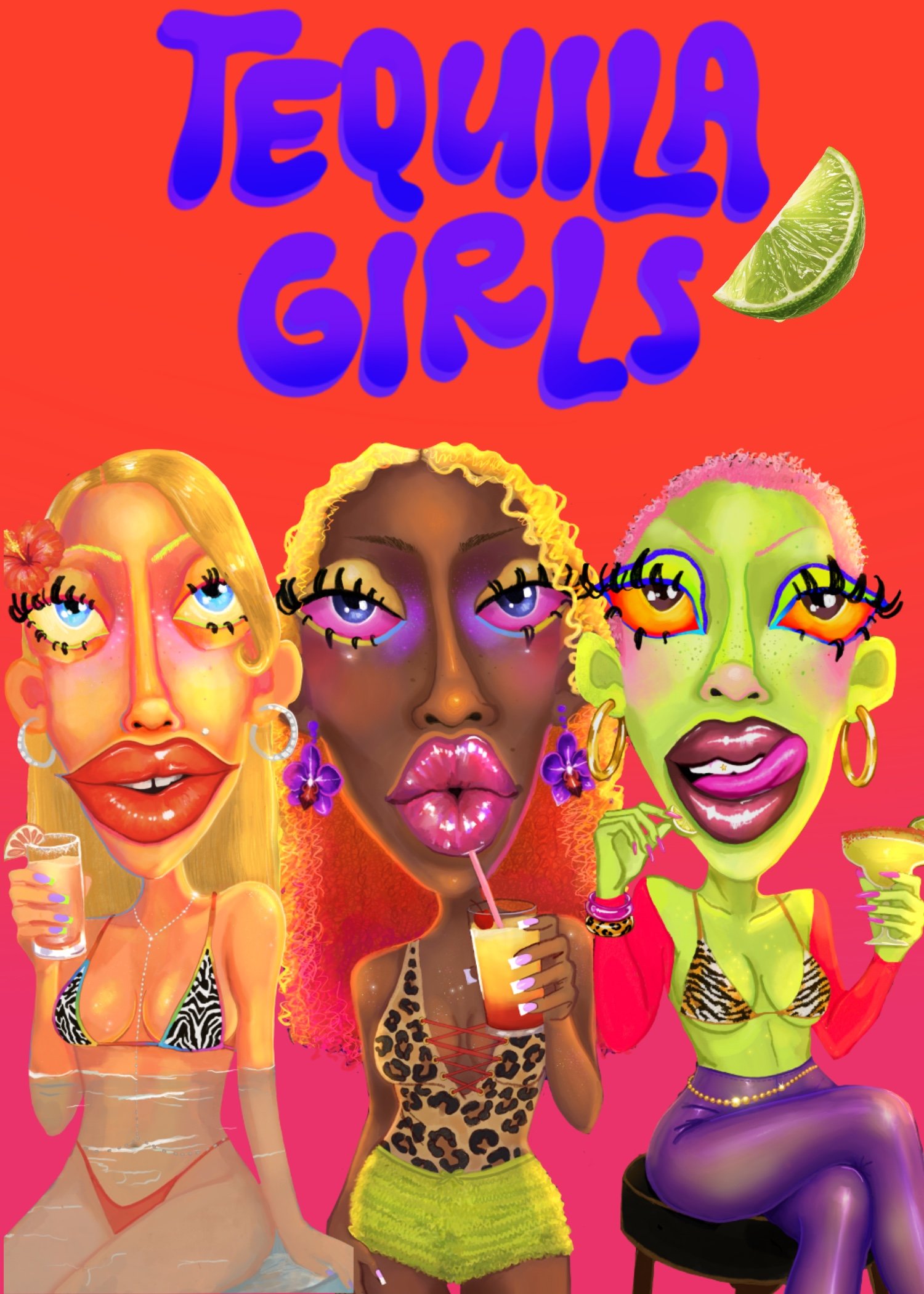Tequila Girls Sticker pack