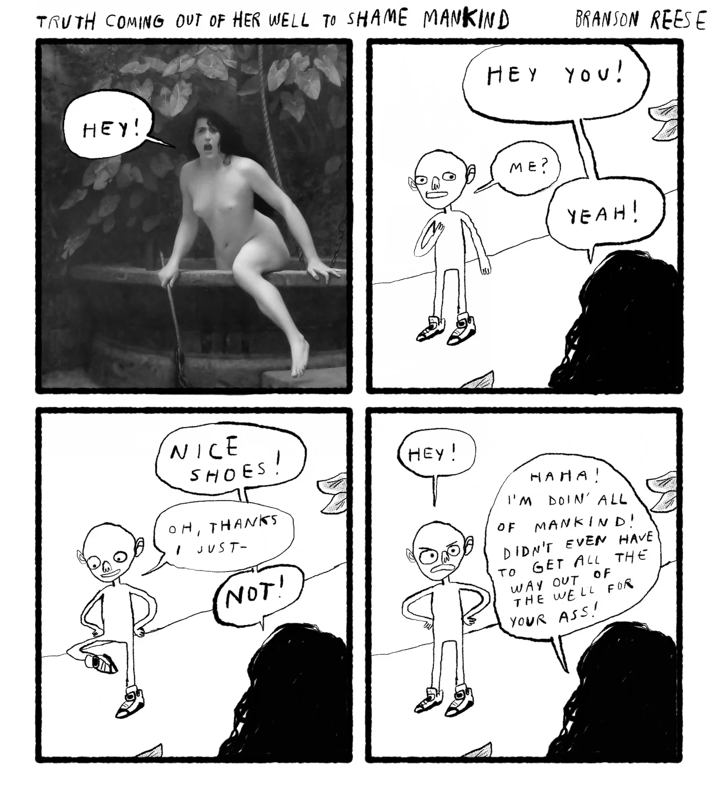 Truth Coming Out of Her Well to Shame Mankind