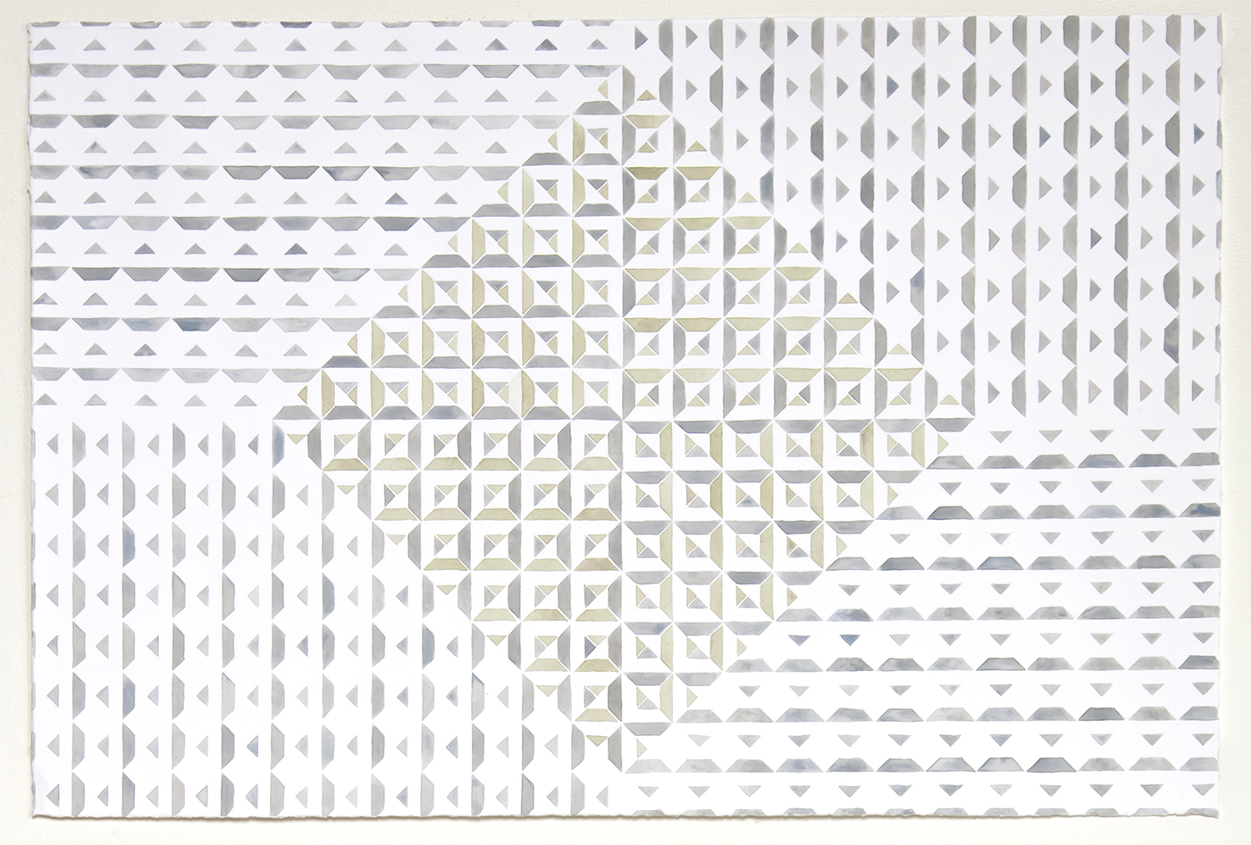 Diagrammatic Construct #3 acrylic on paper, 40 x 65cm