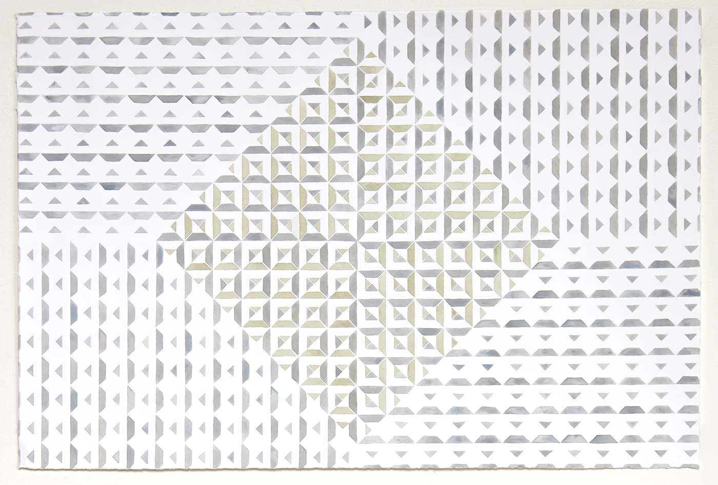   Diagrammatic Construct #3   acrylic on paper,  40 x 65cm 