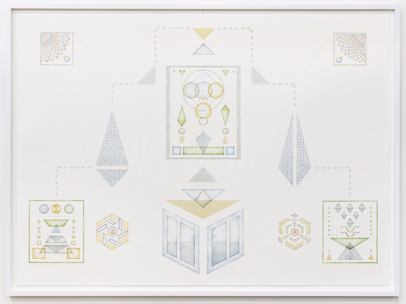 Resonance acrylic, pen and colour pencil on paper, 146 x 200cm