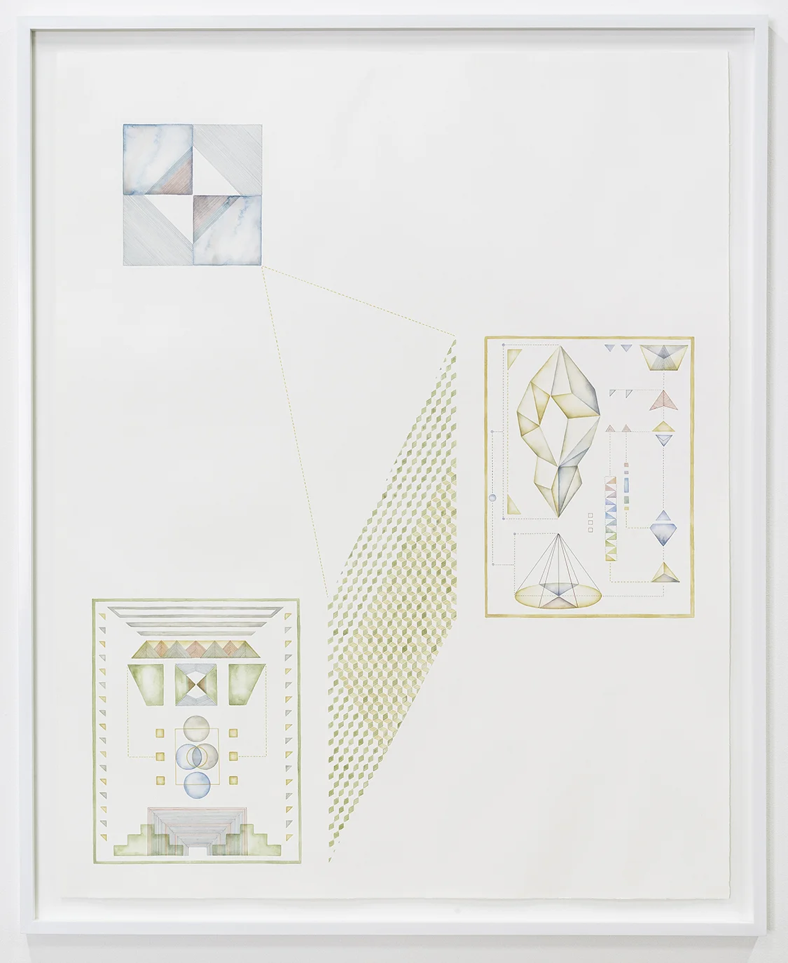 Wander #2 acrylic and pen on paper, 120 x 96cm