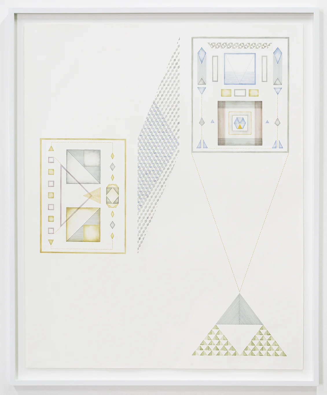 Wander #3 acrylic and pen on paper, 120 x 96cm