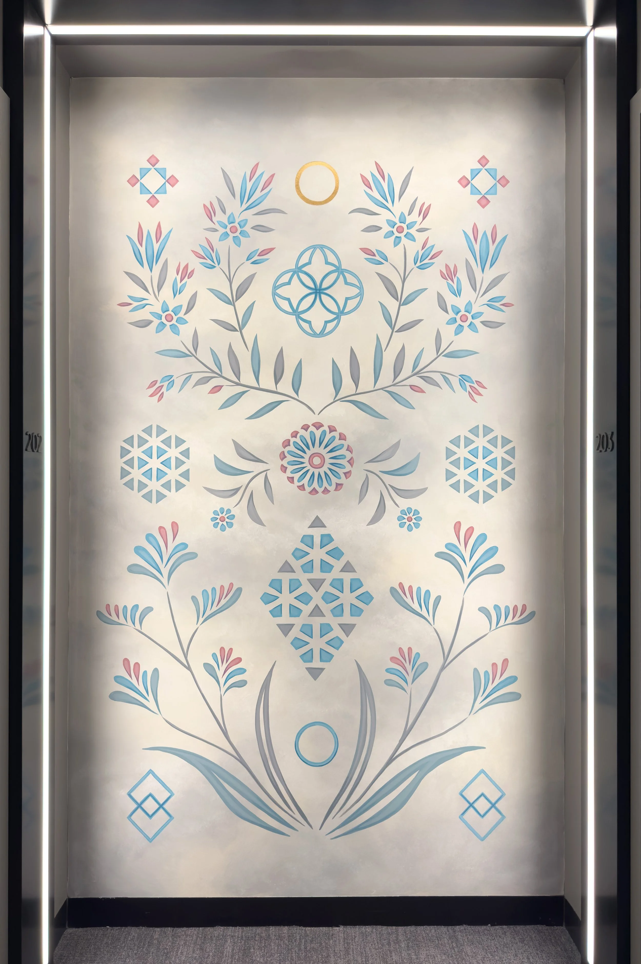   Meditation   Acrylic on wall, 260 × 160cm 