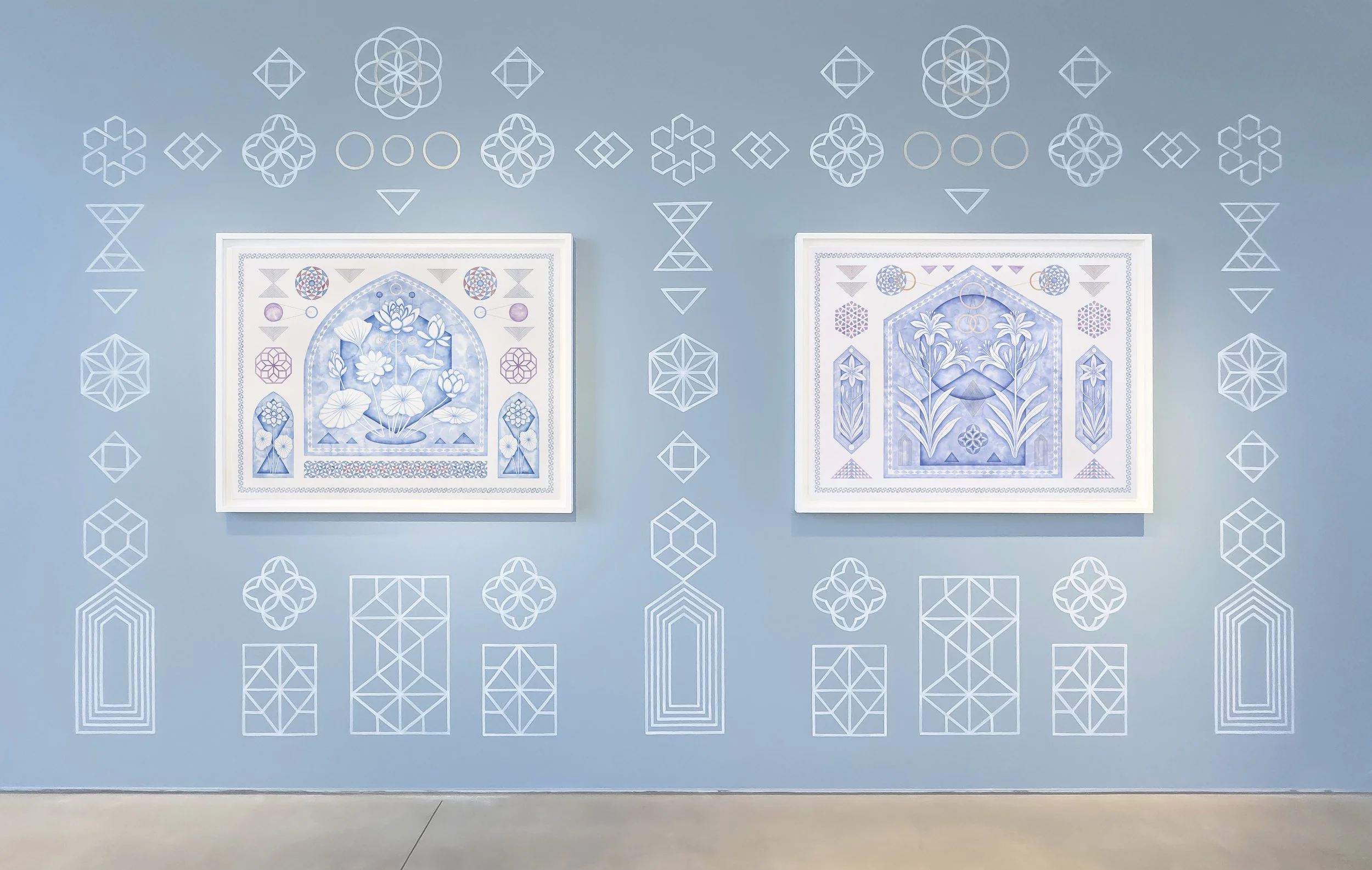   The Blue Garden   Installation View 320 × 600 cm Shepparton Art Museum 