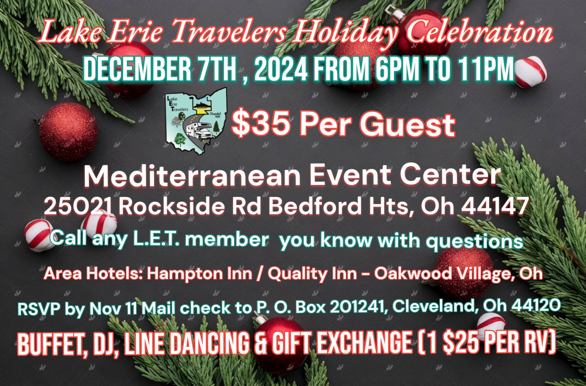 Lake Erie Travelers Holiday Celebration Event