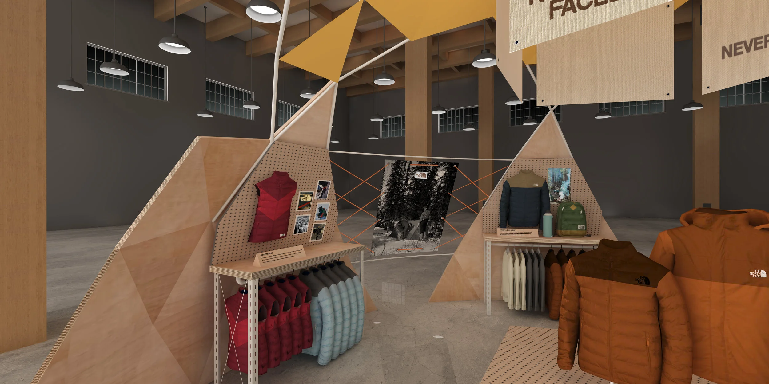  -  The North Face - REI retail concepts Summer 2018 Iconic TNF brand concepts for REI seasonal launch.   In collaboration with Big Giant   -  