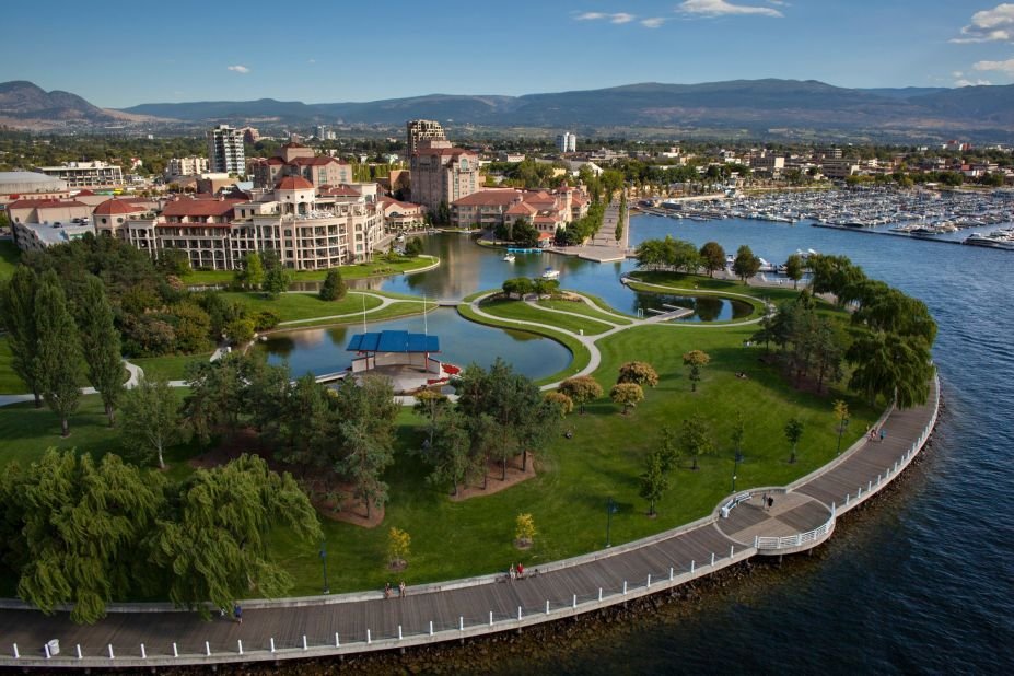 City of Kelowna aerial shot