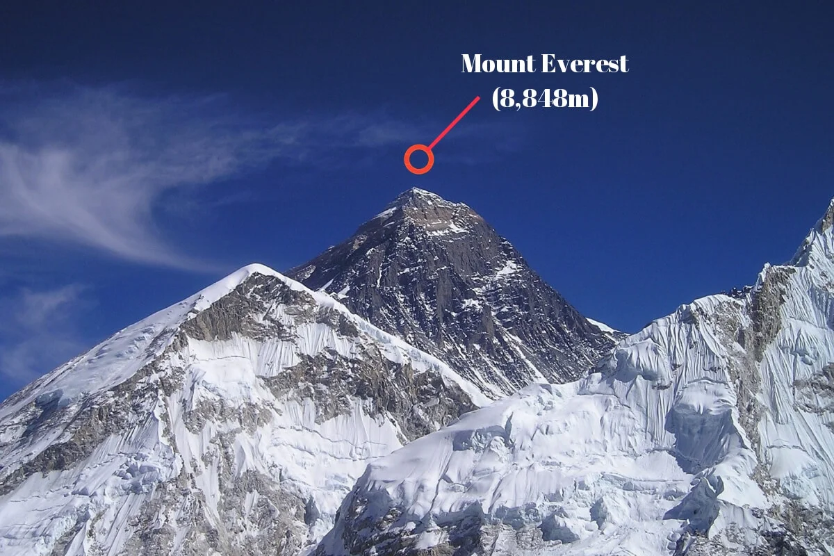 Đỉnh núi tam giác Everest.