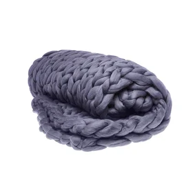 Get cosy under this Chunky Knitted Blanket by Jumboknit from  Etsy .