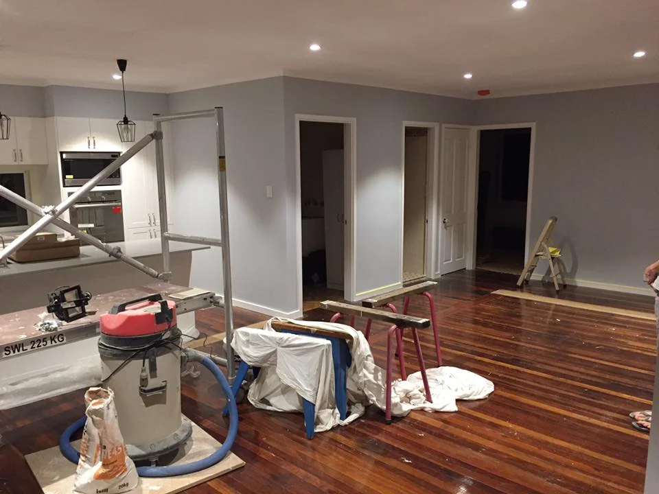 My DIY paint job in Dulux Winnipeg Fog came up a treat!  Source: Supplied.