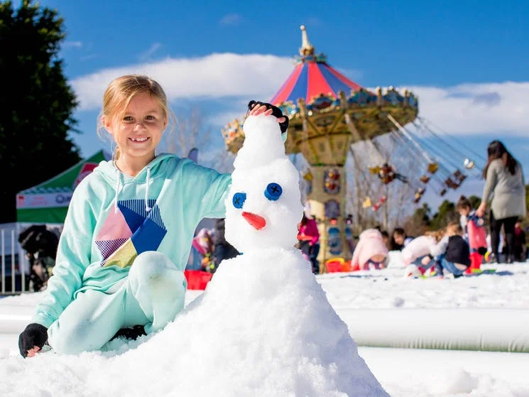 It’s a snow day every day at the Hunter Valley Gardens.