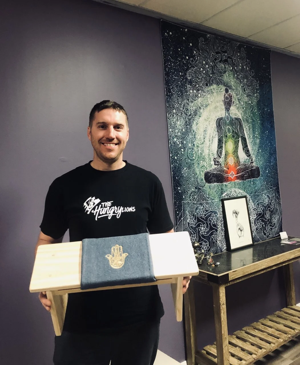 Andrew offers Yoga, meditation courses and other services through his studio The Balancing Elephant in Penrith.   Source: Supplied.