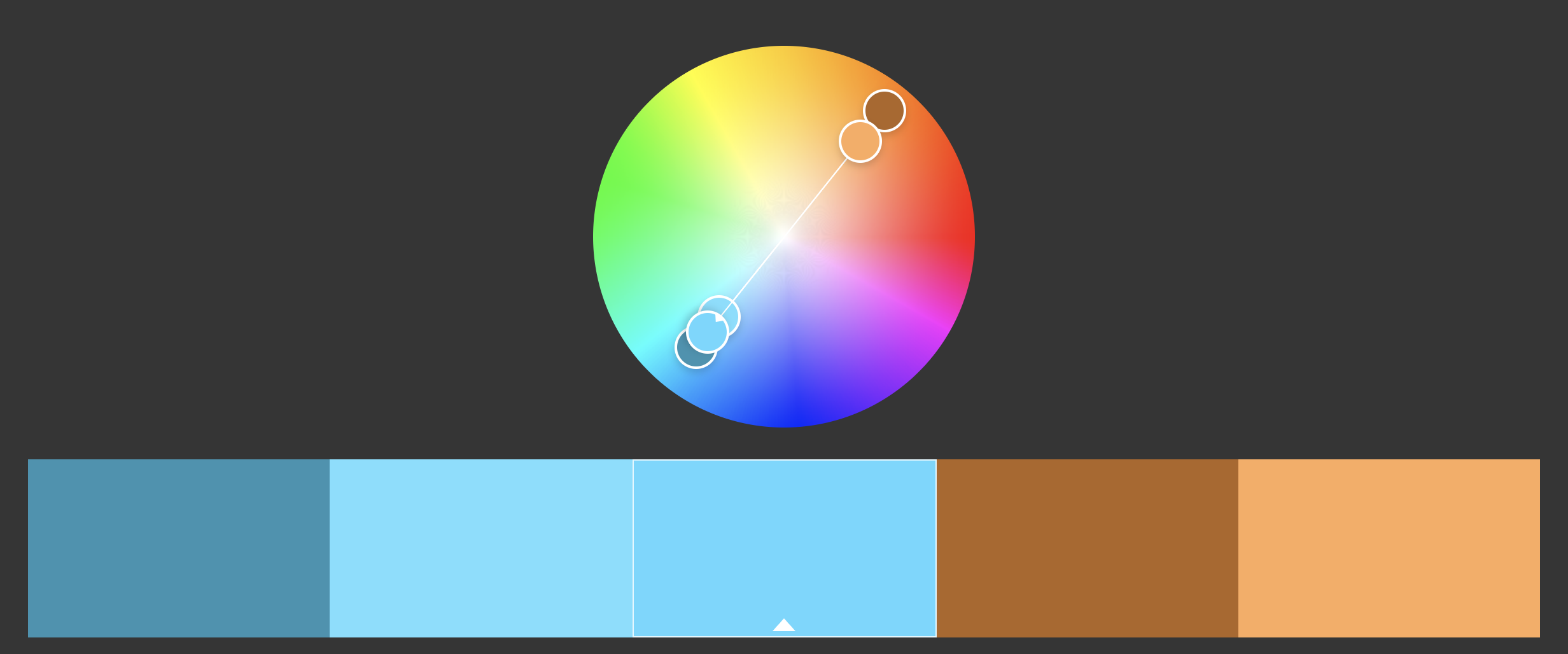 A complementary colour scheme of cool and warm tones works beautifully.