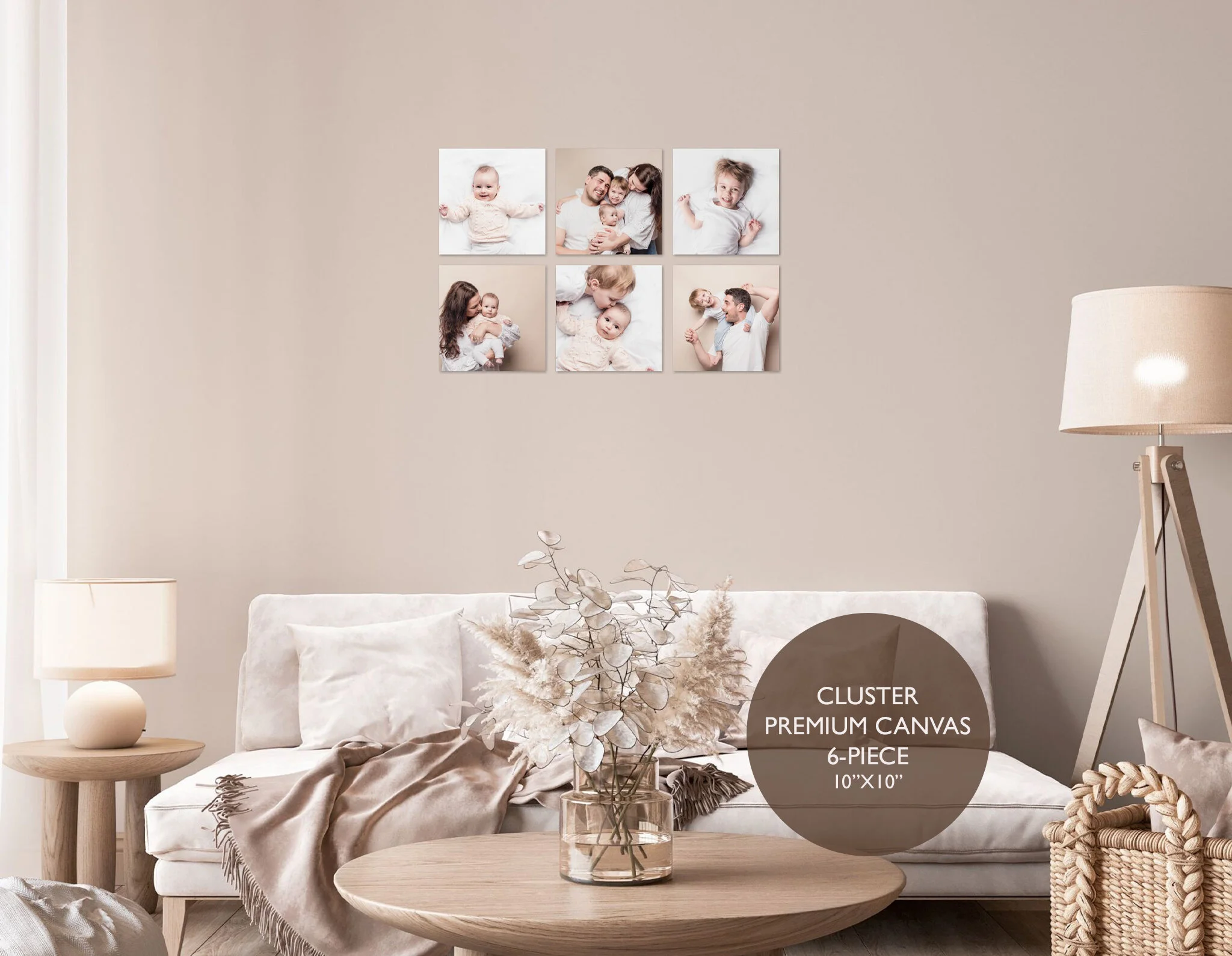 Cluster Canvas 6-Piece 10"