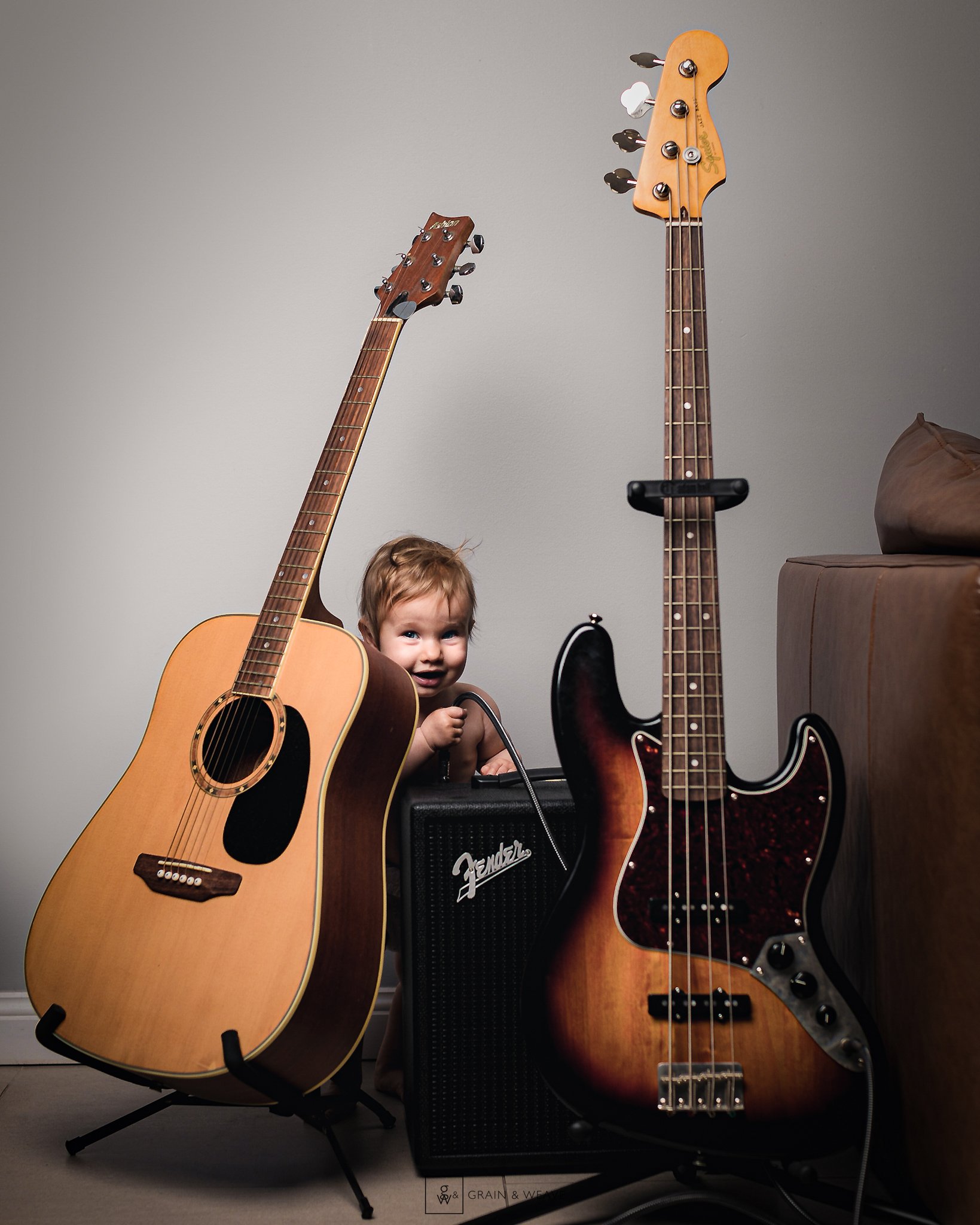 Customised Images Using Dad's Musical Instruments