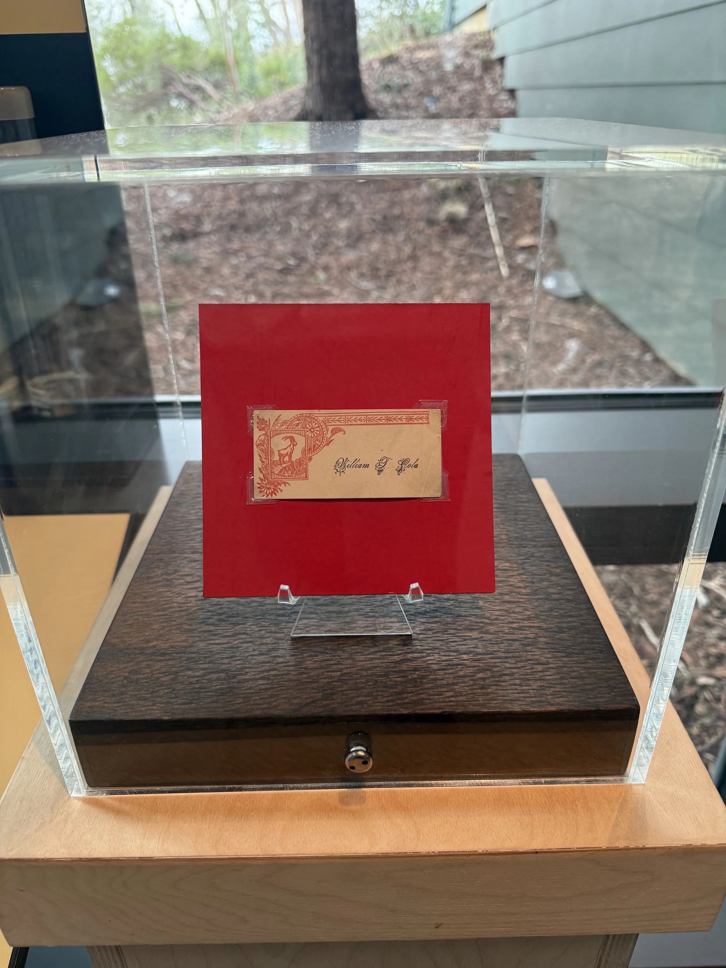 Artifact of the Month - Calling Card