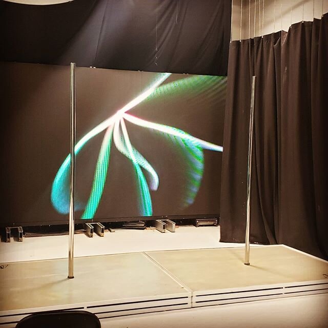 Dual 5x7 stage setup. 50mm fully polished static pole. 😍😍 Daily and weekly rentals available! 
Call for prices and availability! 
Free delivery to Studio Space Atlanta! 😎